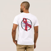 打撃の警告標識及び徴候のTシャツ Tシャツ (裏面フル)