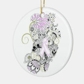 打撃の遠くにな乳癌 セラミックオーナメント (左)