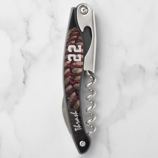 打撃を受けた野球名前をカスタムする&ジャージーナンバー ソムリエナイフ (裏面)