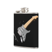 打撃ブラックエレキギターミュージカル楽器 フラスク (左)