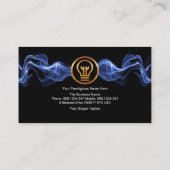 打撃ブルー電気稲妻波電気技師 名刺 (裏面)