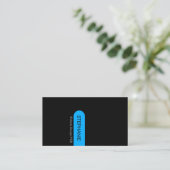 打撃プロフェッショナルブラックブライトブルー 名刺 (スタンド正面)