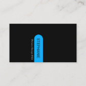 打撃プロフェッショナルブラックブライトブルー 名刺 (正面)