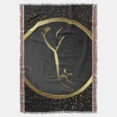 打撃メタル金ゴールドウフィントンホース スローブランケット (正面縦)