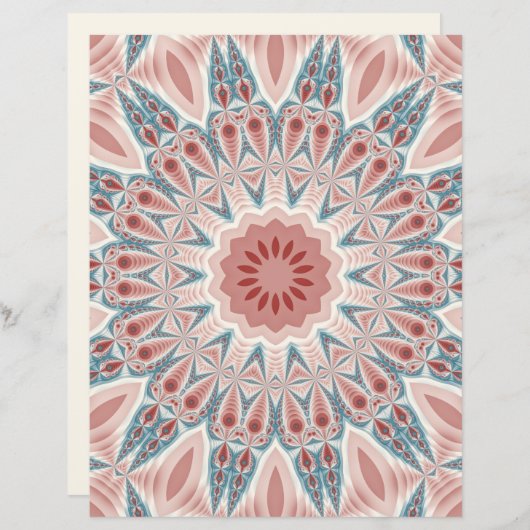 打撃モダン万華鏡のように千変万化するパターンマンダラフラクタルアート (正面/裏面)