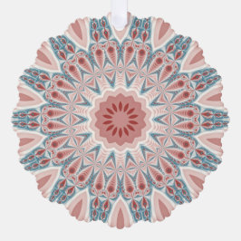 打撃モダン万華鏡のように千変万化するパターンマンダラフラクタルアート オーナメントカード