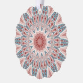 打撃モダン万華鏡のように千変万化するパターンマンダラフラクタルアート オーナメントカード (左)