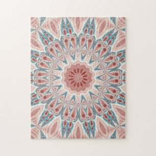 打撃モダン万華鏡のように千変万化するパターンマンダラフラクタルアート ジグソーパズル