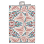 打撃モダン万華鏡のように千変万化するパターンマンダラフラクタルアート フラスク (裏面)