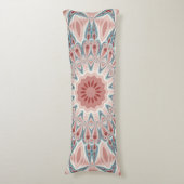 打撃モダン万華鏡のように千変万化するパターンマンダラフラクタルアート ボディピロー (正面縦)