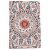 打撃モダン万華鏡のように千変万化するパターンマンダラフラクタルアート ミディアムペーパーバッグ (正面)