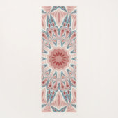 打撃モダン万華鏡のように千変万化するパターンマンダラフラクタルアート ヨガマット (裏面)