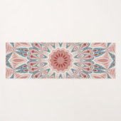 打撃モダン万華鏡のように千変万化するパターンマンダラフラクタルアート ヨガマット (正面(横))