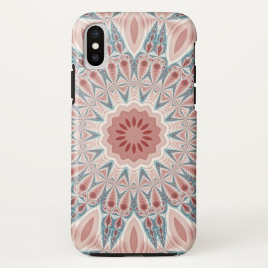 打撃モダン万華鏡のように千変万化するパターンマンダラフラクタルアート Case-Mate iPhoneケース (裏面)