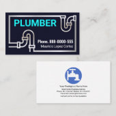 打撃レトロ銀パイ縁どプ 名刺 (正面/裏面)