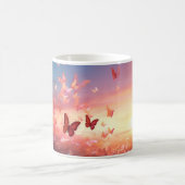 打撃型バタフライデザインセラミックマグカップ コーヒーマグカップ (中央)