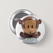 打撃猿ネイルドライヤー[1] 缶バッジ (正面&裏面)