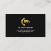 打撃用電荷金ゴールドトラック 名刺 (裏面)