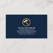 打撃絵を描(ばちゃばちゃ)跳ねる金ゴールド絵を描ブラシ 名刺 (裏面)