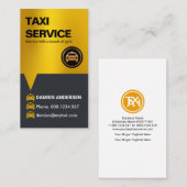 打撃金ゴールドフェイク音声ボックスタクシーアイコンドライバ 名刺 (正面/裏面)