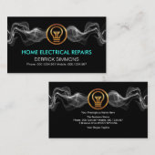 打撃電気稲妻波電気技師 名刺 (正面/裏面)