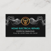打撃電気稲妻波電気技師 名刺 (正面)