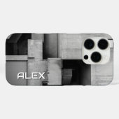 打撲型コンクリートブロック積み Case-Mate iPhoneケース (裏面 (横))