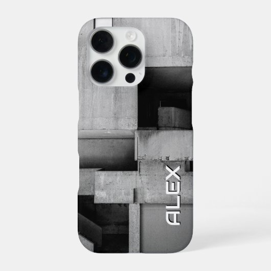 打撲型コンクリートブロック積み iPhoneケース (裏面)