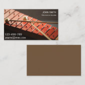 打楽器先生またはキシロフォン付き家庭教師 名刺 (正面/裏面)