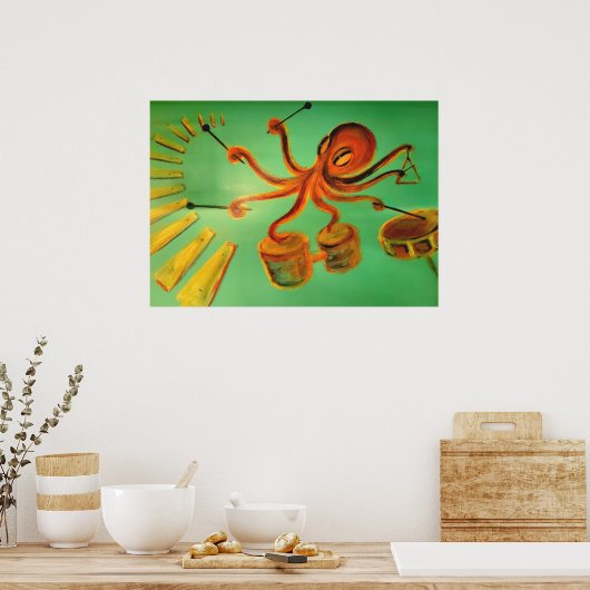 打楽器：タコ ポスター (キッチン)