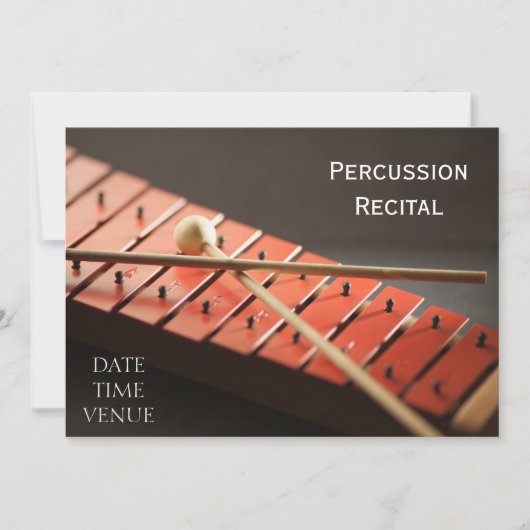 打楽器 招待状 (正面)