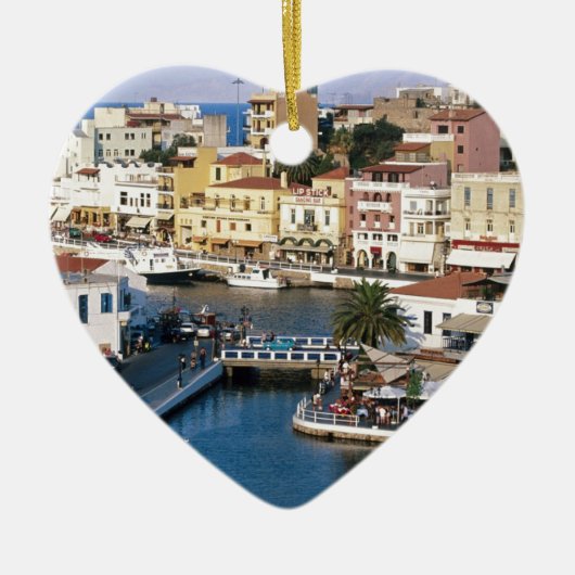 打歩Nikolaosクレタ、ギリシャ セラミックオーナメント (正面)