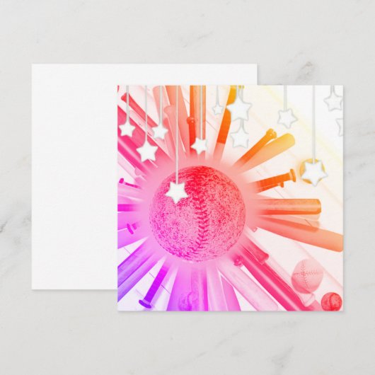 打者を上げろ! 招待状 (正面/裏面)