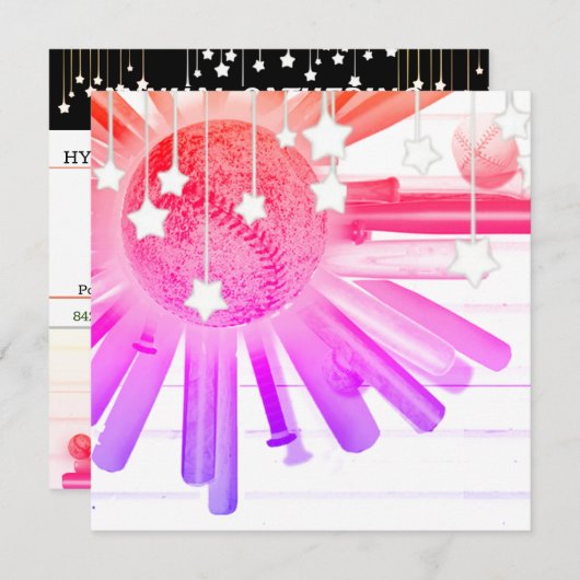 打者を上げろ！ 招待状 (正面/裏面)