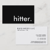 打者。 名刺 (正面/裏面)