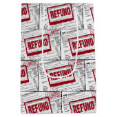 払い戻しスタンプ1040 IRS型枠 ミディアムペーパーバッグ (裏面)