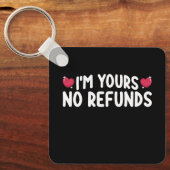 払い戻し無しのカップルおもしろいだ キーホルダー (正面)