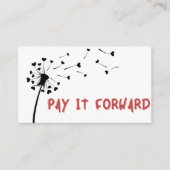 払うフォワード愛の呼び出しカード コーリングカード (正面)