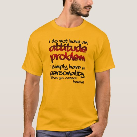 扱いきれない個性 おもしろTシャツ Tシャツ (正面)