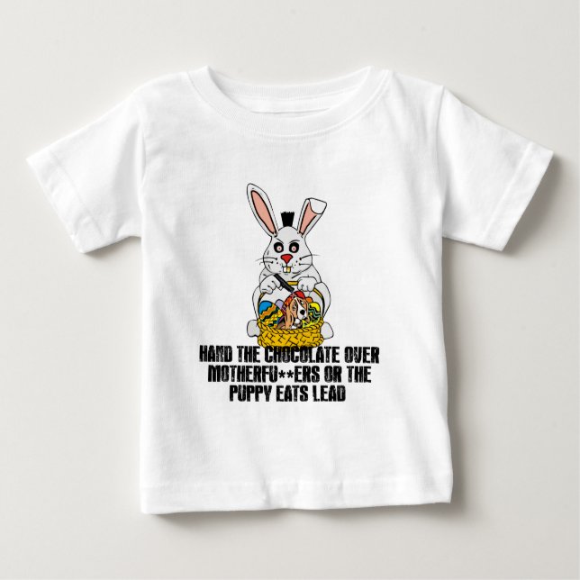 扱いにくいイースターのウサギ ベビーTシャツ (正面)