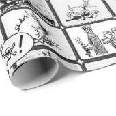 扱いにくいウサギのhitchcover場面包装紙 ラッピングペーパー (ロールコーナー)