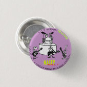 扱いにくいウサギ: ウサギ第9の"Trakspilの観光事業" 缶バッジ (正面&裏面)