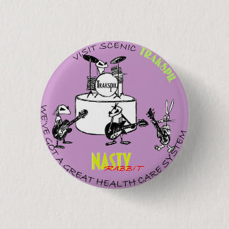 扱いにくいウサギ: ウサギ第9の"Trakspilの観光事業" 缶バッジ