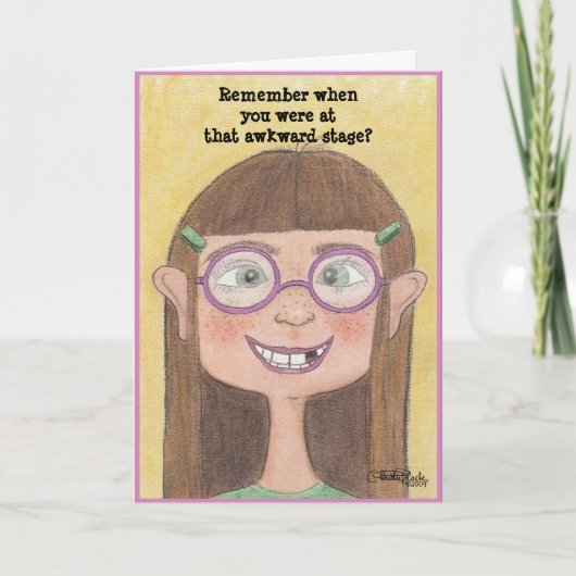 扱いにくいステージの女の子 カード (正面)