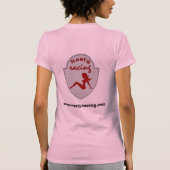 扱いにくい女の子のピンクのタンクトップ Tシャツ (裏面)