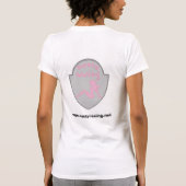 扱いにくい女の子の白いタンクトップ Tシャツ (裏面)