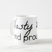 扱いにくい女性のマグ コーヒーマグカップ (正面左)