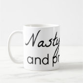 扱いにくい女性のマグ コーヒーマグカップ (左)