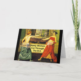 扱いにくい女性はB.S. -挨拶状--を通り過ぎました カード