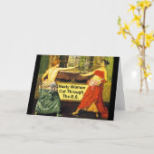 扱いにくい女性はB.S. -挨拶状--を通り過ぎました カード (黄色い花)